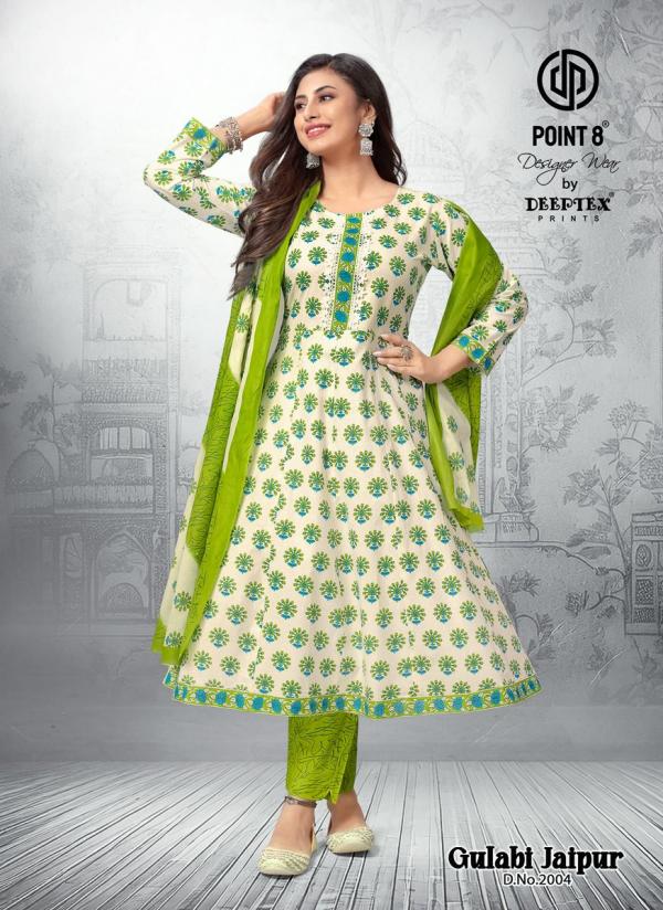 Deeptex Gulabi Jaipur Vol-2 – Anarkali Kurti With Pant & Dupatta